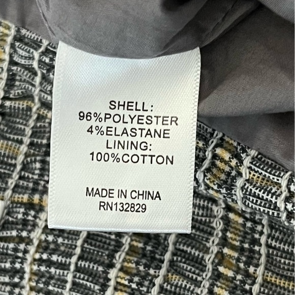 Privacy Please Revolve Strapless Autumn Jumpsuit Black and Yellow Plaid Size M - Picture 10 of 11